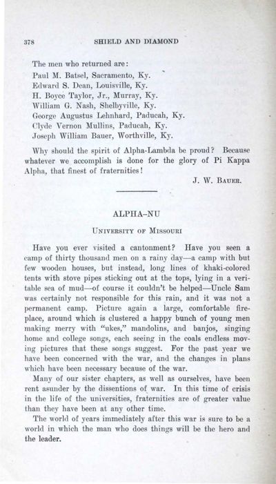 Alpha-Nu, February 1919